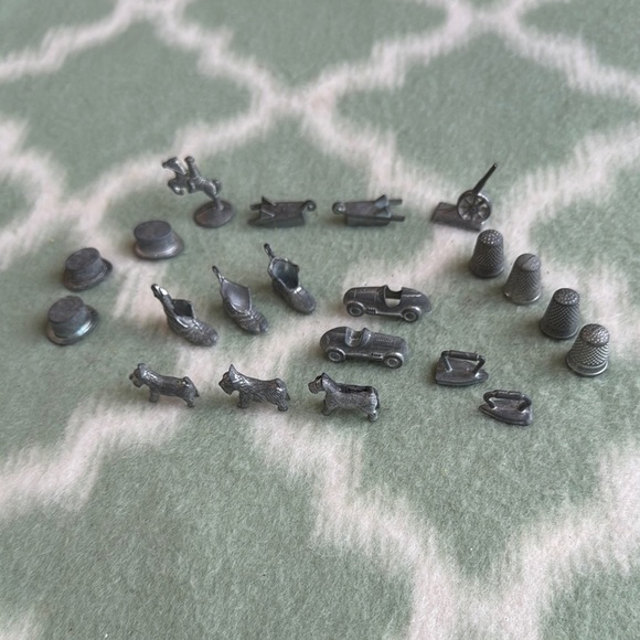 Vintage Metal Monopoly Game Pieces - Picture 1 of 3